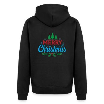 Joyeux Noël - Veste à capuche bio Premium Unisexe - noir - Dos - Nico (187cm)