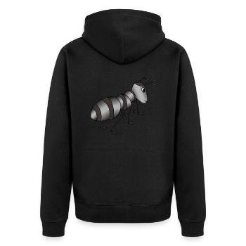 Fourmi - Veste à capuche bio Premium Unisexe - noir - Dos - Nico (187cm)