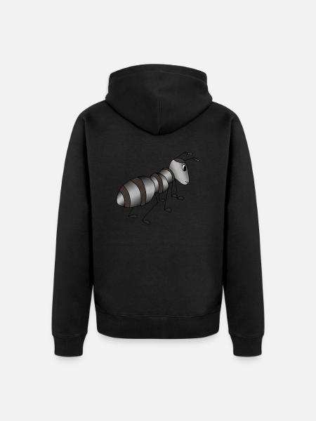 Fourmi - Veste à capuche bio Premium Unisexe - noir