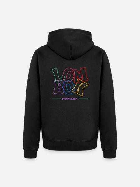 Lombok Indonesia - Unisex Premium Organic Zip Hoodie - black