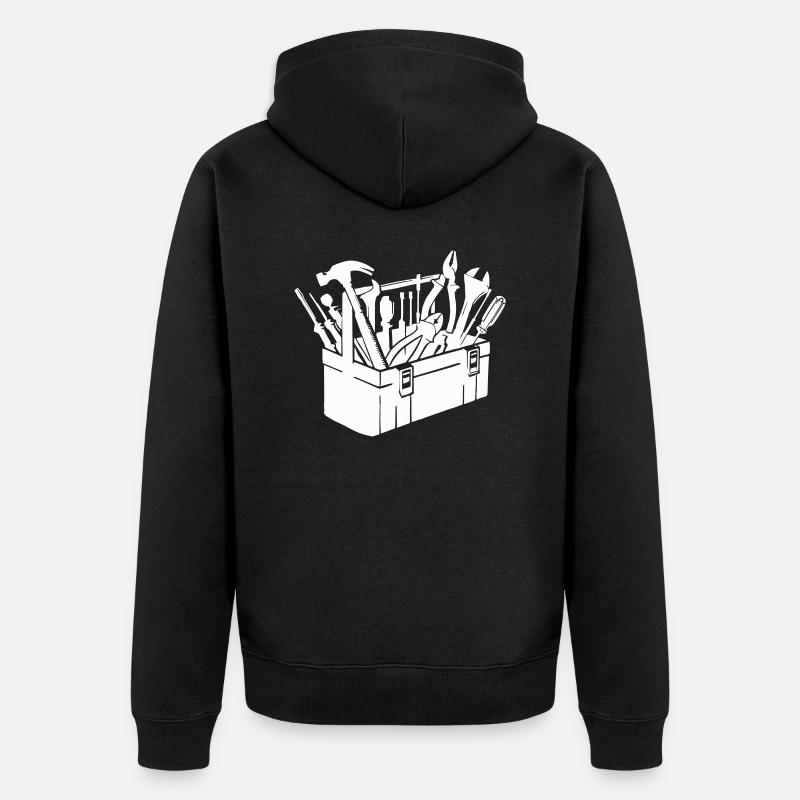 Boîte à outils - Veste à capuche bio Premium Unisexe - noir