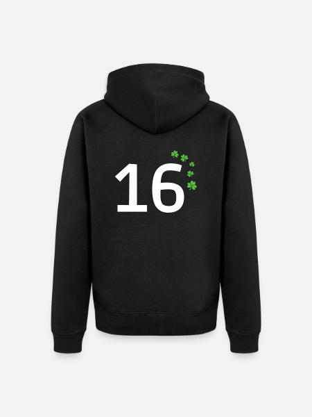 16 - Unisex Premium Organic Zip Hoodie - black