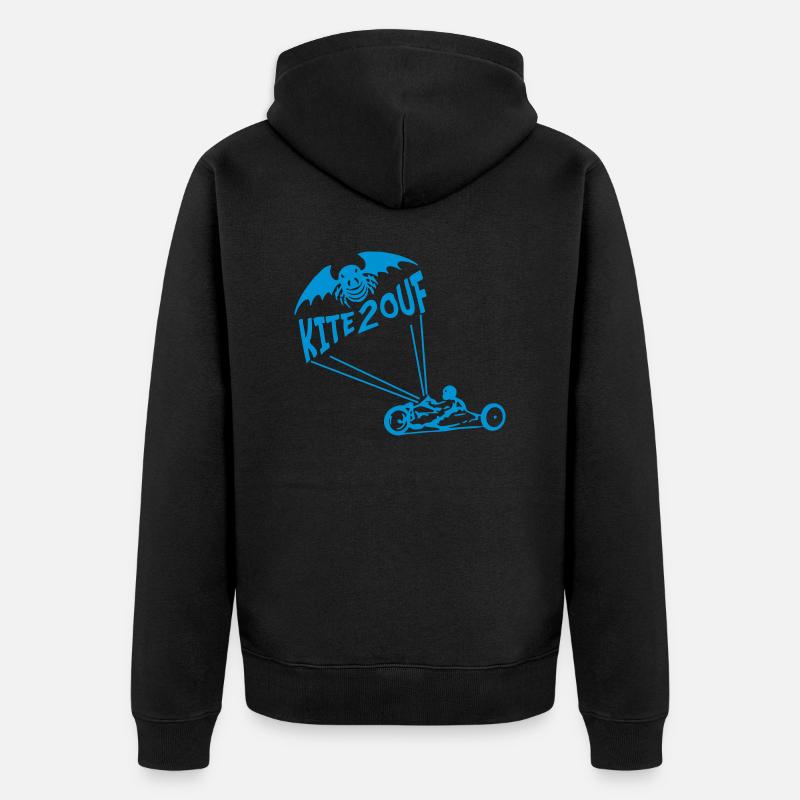kite2ouf - Veste à capuche bio Premium Unisexe - noir