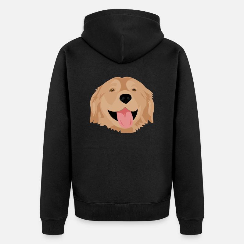 Golden Retriever - Veste à capuche bio Premium Unisexe - noir