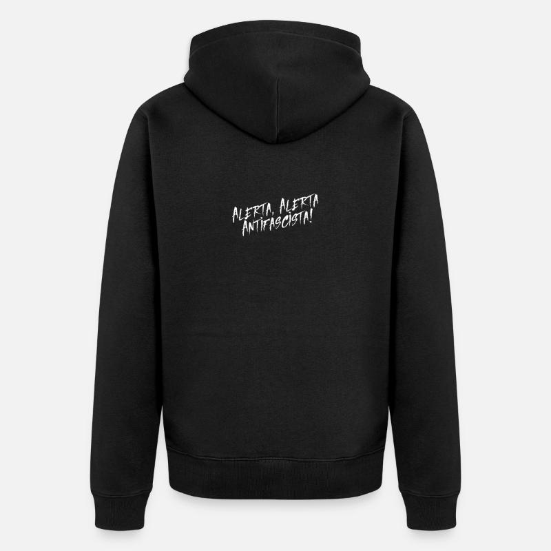 alerta - Veste à capuche bio Premium Unisexe - noir