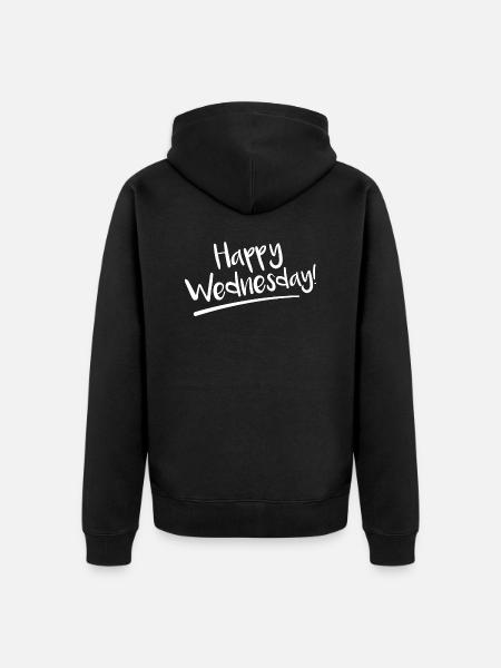 Joyeux mercredi Joyeux mercredi - Veste à capuche bio Premium Unisexe - noir