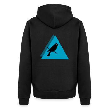 Bird Vogel - Veste à capuche bio Premium Unisexe - noir - Dos - Nico (187cm)