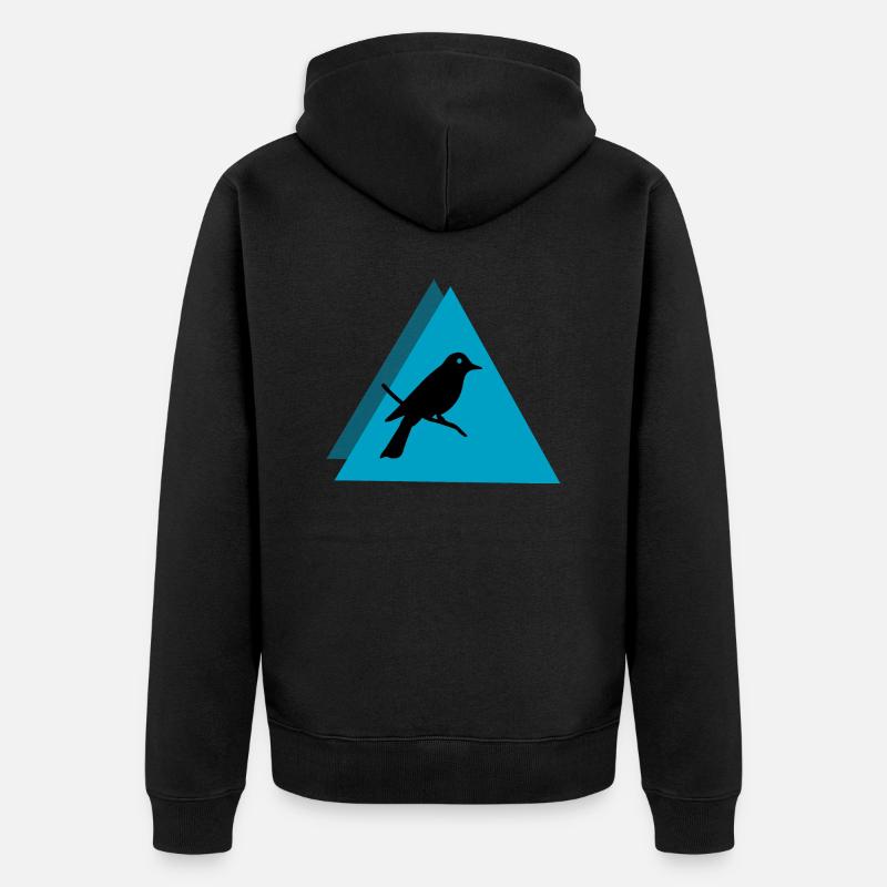 Bird Vogel - Veste à capuche bio Premium Unisexe - noir