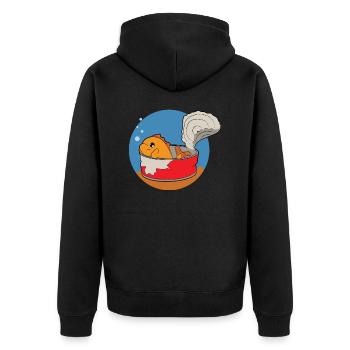 Pollution de l’environnement - Veste à capuche bio Premium Unisexe - noir - Dos - Nico (187cm)