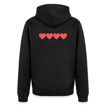 Love - Veste à capuche bio Premium Unisexe - noir - Dos - Nico (187cm)