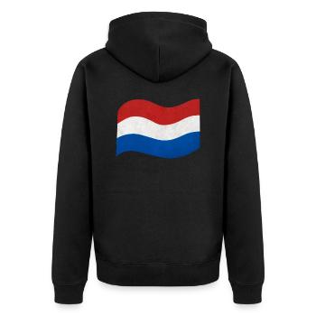 Drapeau des Pays-Bas - Veste à capuche bio Premium Unisexe - noir - Dos - Nico (187cm)