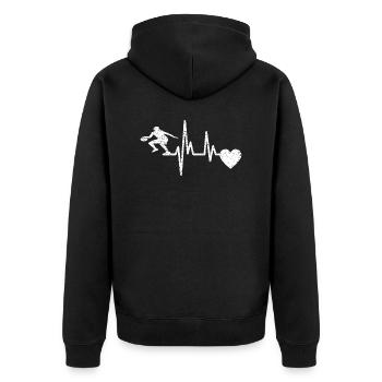 Club de basket-ball Amateurs de basket-ball Joueurs de basket-ball - Veste à capuche bio Premium Unisexe - noir - Dos - Nico (187cm)