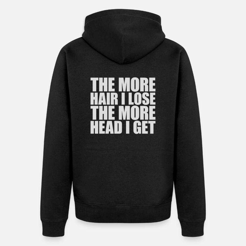 J’ai plus de tête - Veste à capuche bio Premium Unisexe - noir