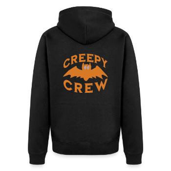 The Spooky Halloween Troupe - Unisex Premium Organic Zip Hoodie - black - Back - Nico (187cm)