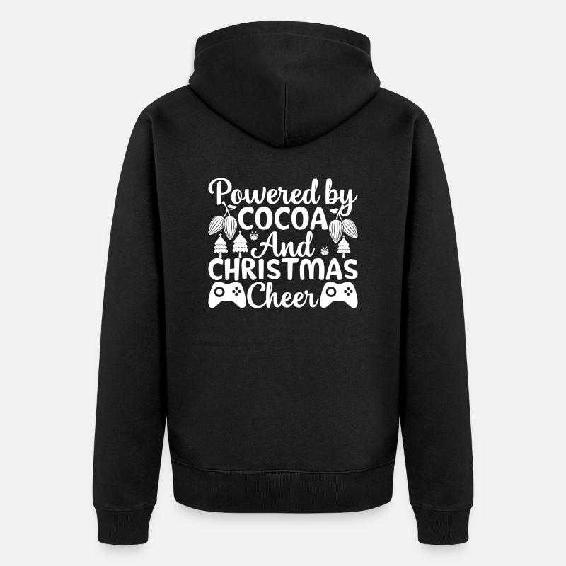 Noël Cocoa Gamer - Veste à capuche bio Premium Unisexe - noir