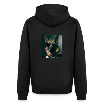 Berger Allemand Cool - Berger Allemand - Veste à capuche bio Premium Unisexe - noir - Dos - Nico (187cm)