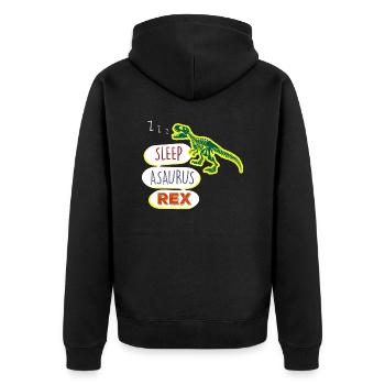 Sleepasaurus Rex magique à propos de l’au-delà - Veste à capuche bio Premium Unisexe - noir - Dos - Nico (187cm)