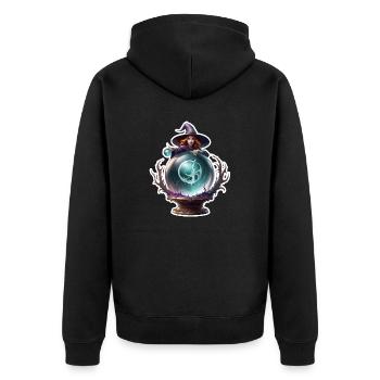 Witch / Magic / Witch Ritual / Fairy Tale / Spell - Unisex Premium Organic Zip Hoodie - black - Back - Nico (187cm)
