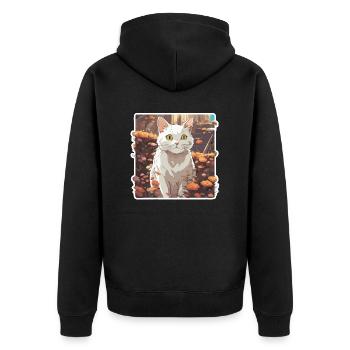 Anime / Bande dessinée / Japonais / Dessin animé / Dessin animé - Veste à capuche bio Premium Unisexe - noir - Dos - Nico (187cm)