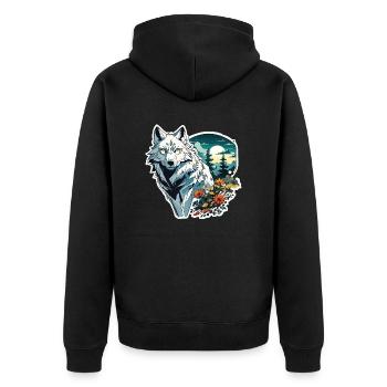 Anime / Bande dessinée / Japonais / Animation / Dessin animé - Veste à capuche bio Premium Unisexe - noir - Dos - Nico (187cm)