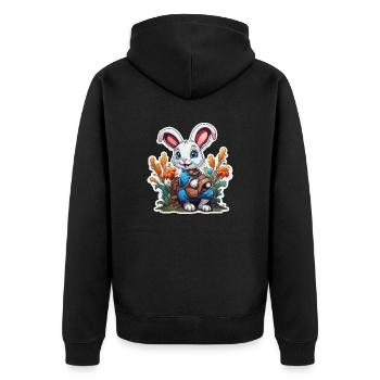 Anime / Bande dessinée / Japonais / Animation / Dessin animé - Veste à capuche bio Premium Unisexe - noir - Dos - Nico (187cm)