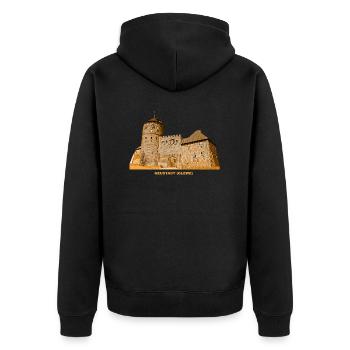 Neustadt Glewe Burg Mecklembourg-Poméranie-Occidentale - Veste à capuche bio Premium Unisexe - noir - Dos - Nico (187cm)