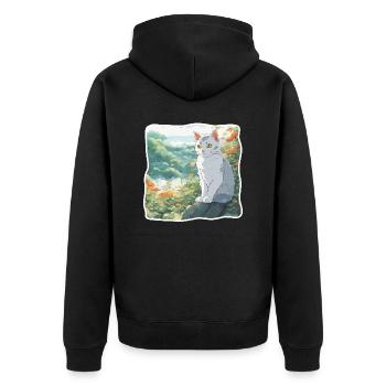 Anime / Bande dessinée / Japonais / Animation / Dessin animé - Veste à capuche bio Premium Unisexe - noir - Dos - Nico (187cm)