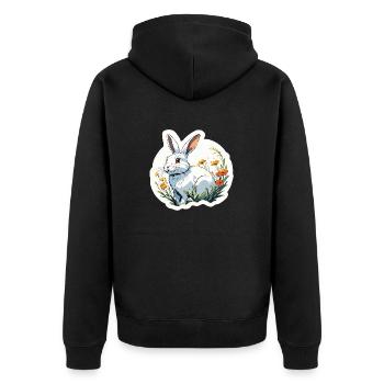 Anime / Bande dessinée / Japonais / Animation / Dessin animé - Veste à capuche bio Premium Unisexe - noir - Dos - Nico (187cm)