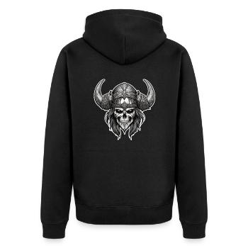 Viking / Thor / Odin / Nordique / Celtique - Veste à capuche bio Premium Unisexe - noir - Dos - Nico (187cm)