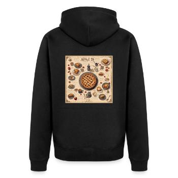 Manuel de la sorcière / grimoire / Halloween / automne - Veste à capuche bio Premium Unisexe - noir - Dos - Nico (187cm)