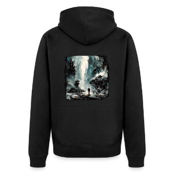 Apocalypse / Apocalypse / Destruction / Anarchie - Veste à capuche bio Premium Unisexe - noir - Dos - Nico (187cm)