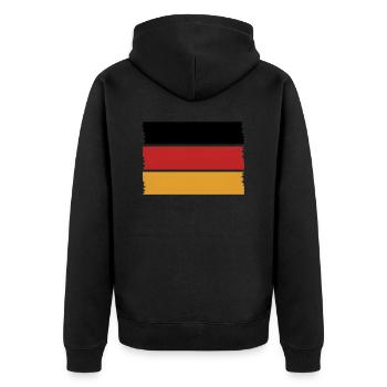 Drapeau Allemagne Allemagne - Veste à capuche bio Premium Unisexe - noir - Dos - Nico (187cm)