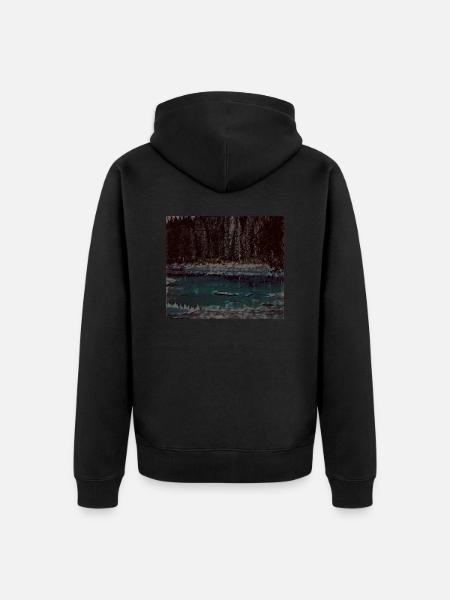 Design - Unisex Premium Bio Zip Hoodie - Schwarz