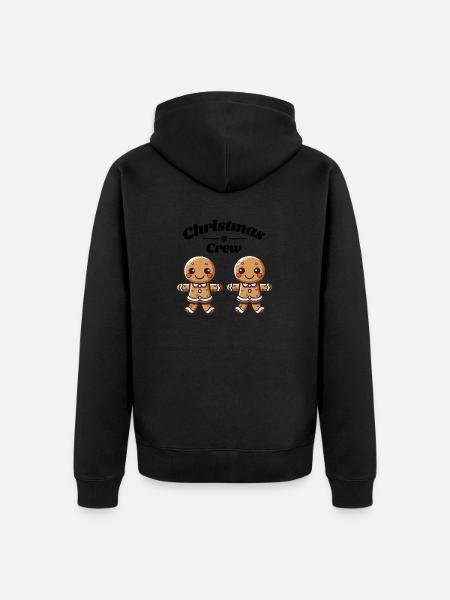 christmas crew - Unisex Premium Bio Zip Hoodie - Schwarz