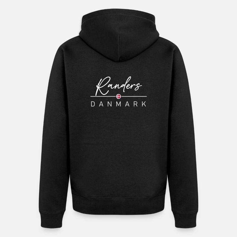 Dänemark - Randers - Danemark - Danemark - Veste à capuche bio Premium Unisexe - noir