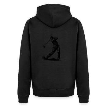 Golf Golfeur Clubs de golf - Veste à capuche bio Premium Unisexe - noir - Dos - Nico (187cm)