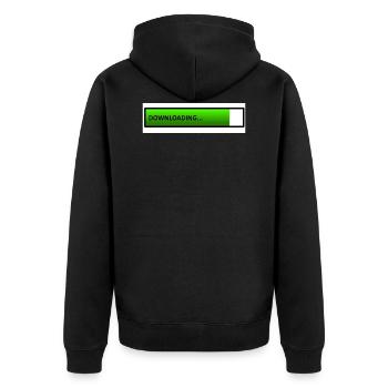 téléchargement - Veste à capuche bio Premium Unisexe - noir - Dos - Nico (187cm)