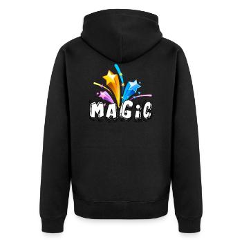 magie - Veste à capuche bio Premium Unisexe - noir - Dos - Nico (187cm)