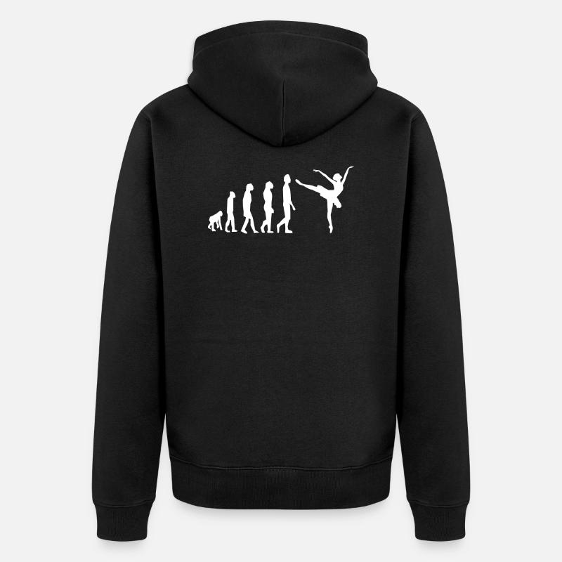 Ballet Ballerina Evolution Danse Danse - Veste à capuche bio Premium Unisexe - noir