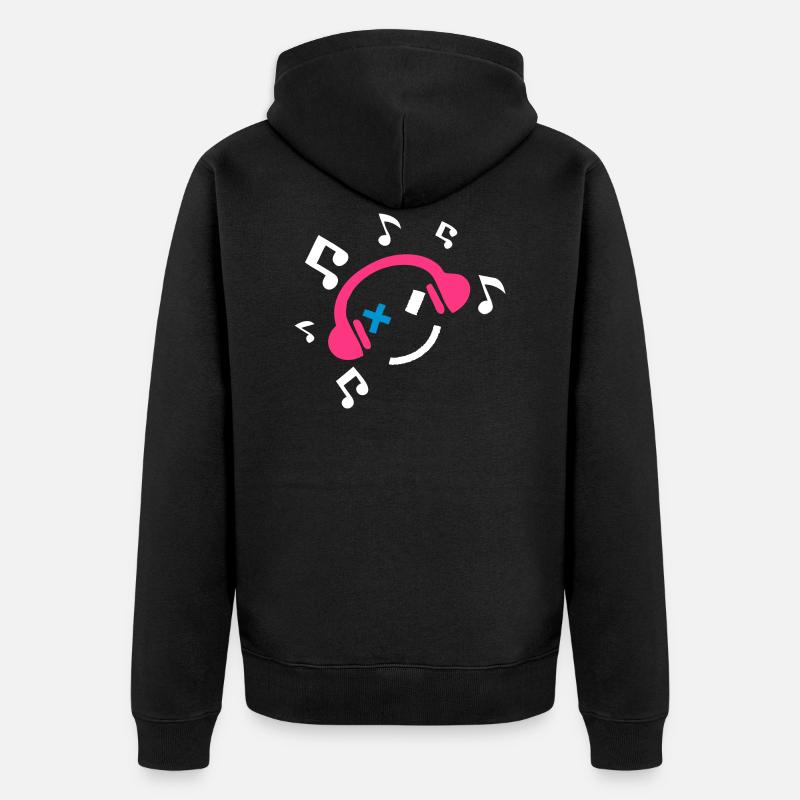 Musique DJ - Veste à capuche bio Premium Unisexe - noir