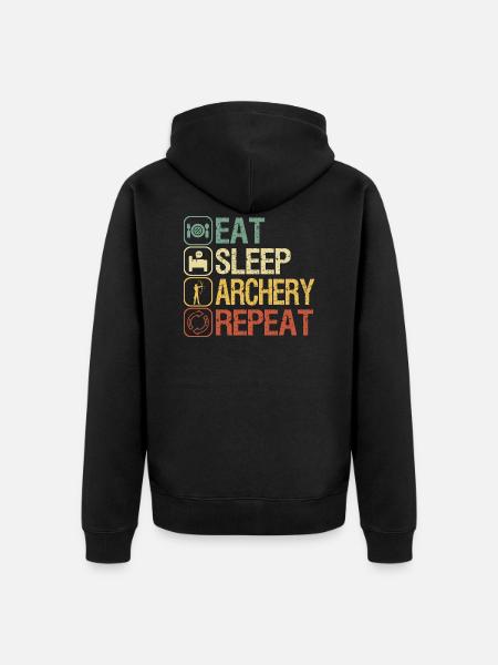 Archer - Unisex Premium Organic Zip Hoodie - black