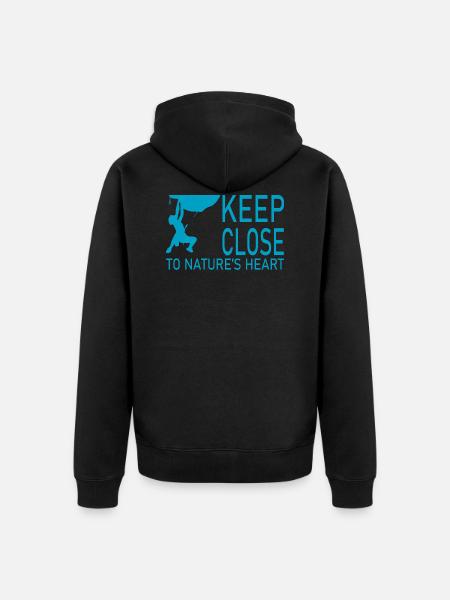Bouldering Climbing Climbing - Unisex Premium Organic Zip Hoodie - black