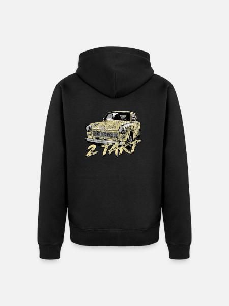  601 Monsungelb - Unisex Premium Bio Zip Hoodie - Schwarz