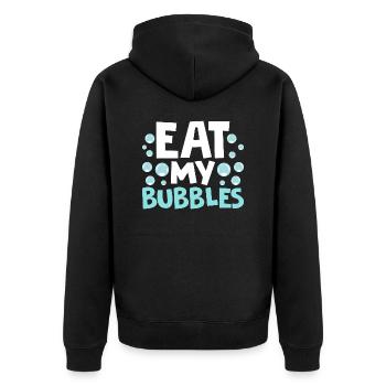 J’ai battu des gens avec une équipe de nage de bâton Funny Swimmin - Veste à capuche bio Premium Unisexe - noir - Dos - Nico (187cm)