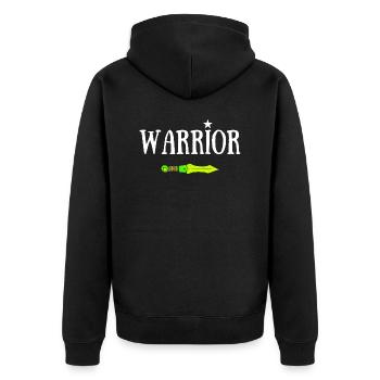 WARRIOR JDR ÉPÉE MAGIQUE - Veste à capuche bio Premium Unisexe - noir - Dos - Nico (187cm)