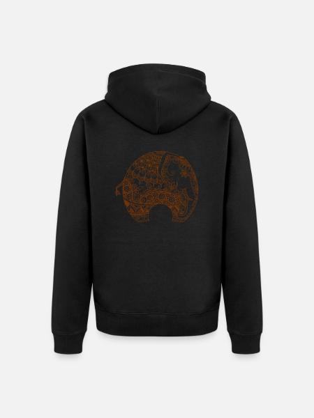 ELEPHANT LINE - Veste à capuche bio Premium Unisexe - noir