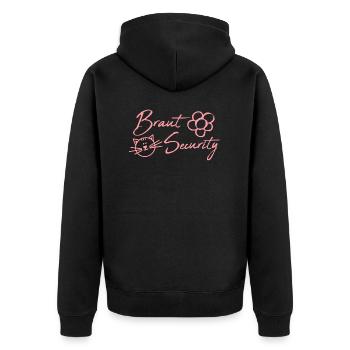Sécurité nuptiale - Veste à capuche bio Premium Unisexe - noir - Dos - Nico (187cm)