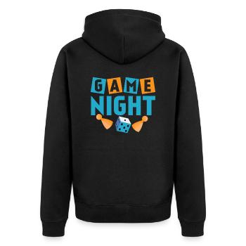 Soirée de jeu Joueur de table Nerd Gamer - Veste à capuche bio Premium Unisexe - noir - Dos - Nico (187cm)