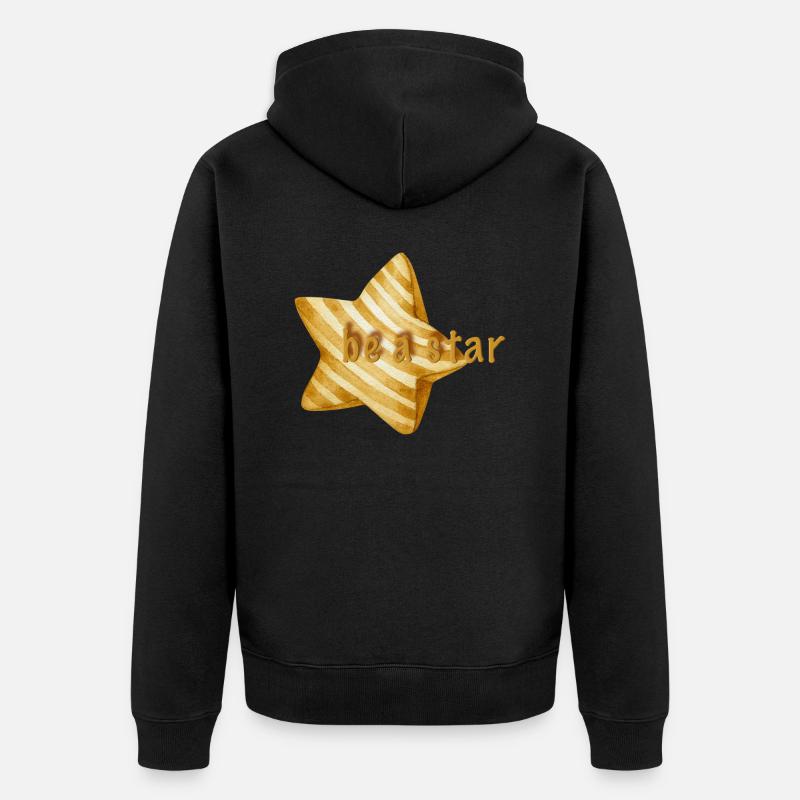 Soyez une star - Veste à capuche bio Premium Unisexe - noir