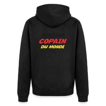 MEILLEUR COPAIN DU MONDE - Veste à capuche bio Premium Unisexe - noir - Dos - Nico (187cm)